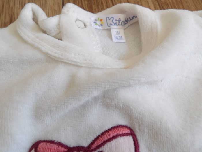 Pyjama fille - velours - 1 mois - photo numéro 5