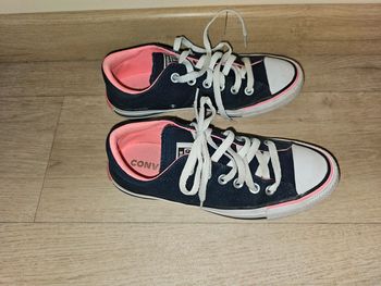 Converses basses jean et rose