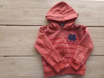 Sweat zippé orange