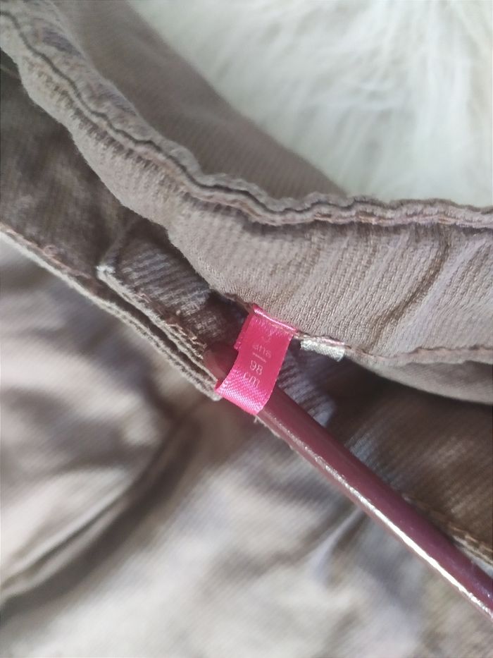 Pantalon fille velours mi-saison Orchestra 3 ans coloris taupe - photo numéro 4