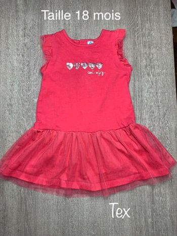 Robe été avec volant - taille 18 mois