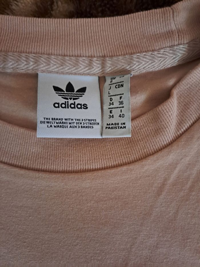 T-shirt Adidas beige - photo numéro 2