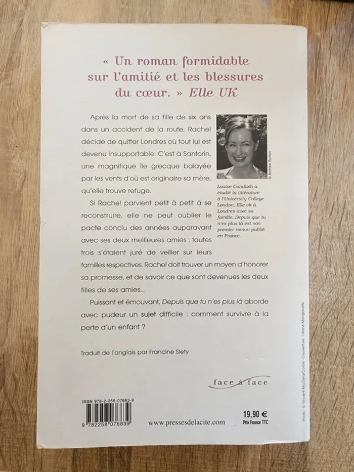 Livre broché "depuis que tu n'es plus là" de Louise Candlish - photo numéro 2