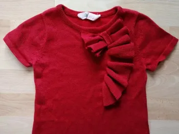Robe rouge scintillante 6 ans H&M