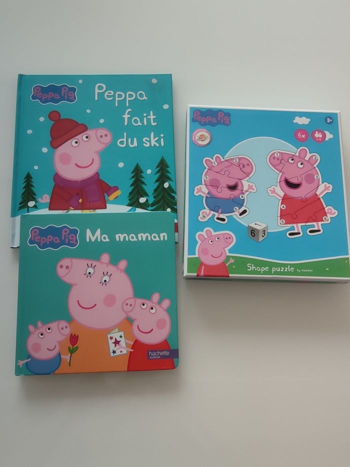 Lot puzzles et livres Peppa Pig - photo numéro 3