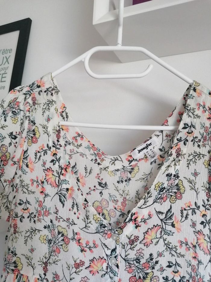 Robe de plage boutonnée crème Jennyfer taille 36 - photo numéro 2