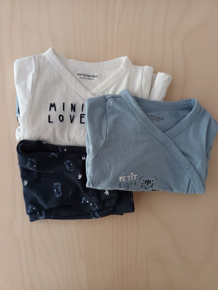 Lot petit tigre Vertbaudet 3 mois