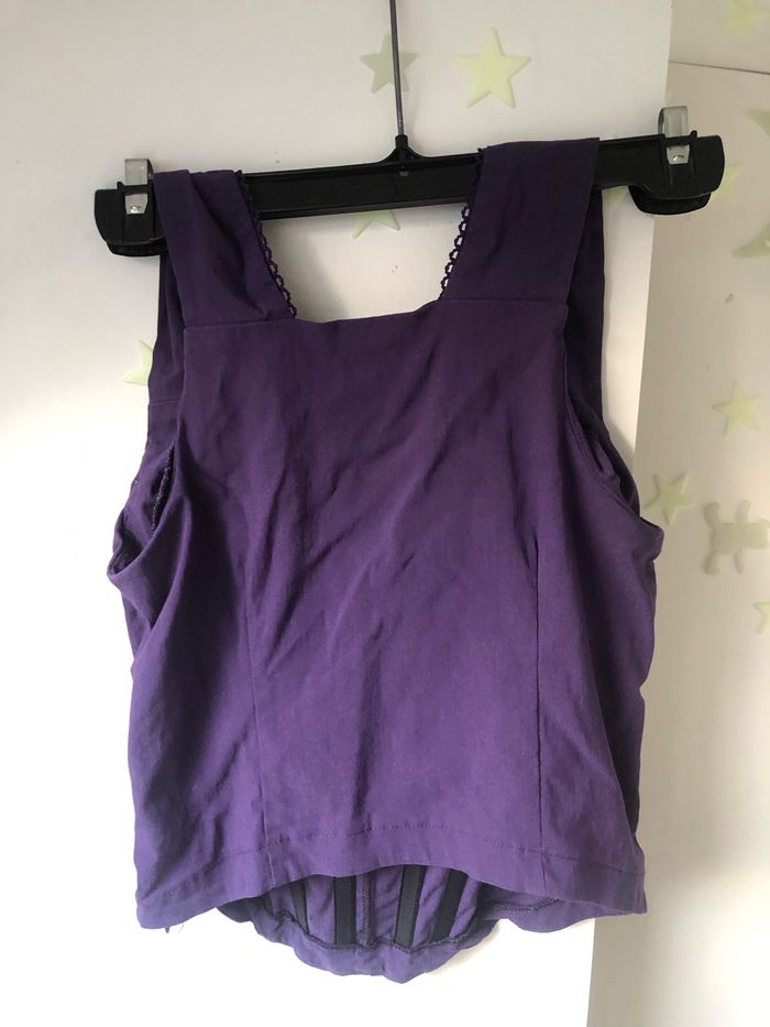 Corset c et a violet - photo numéro 3
