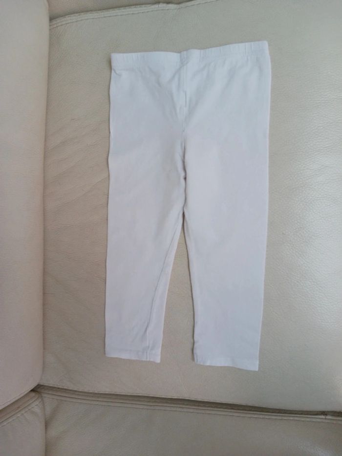 vends legging 3 pommes blanc taille 6 ans - photo numéro 2