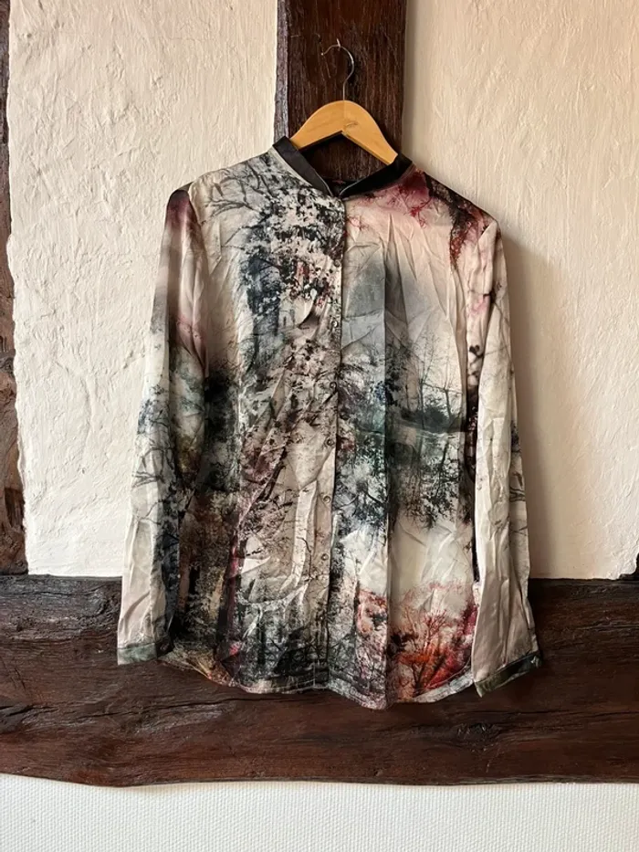 Chemise imprimée forêt SYM - taille 42 - Originale et élégante