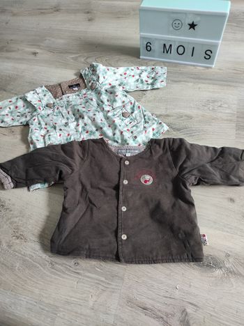 Gilet+ haut manche longue