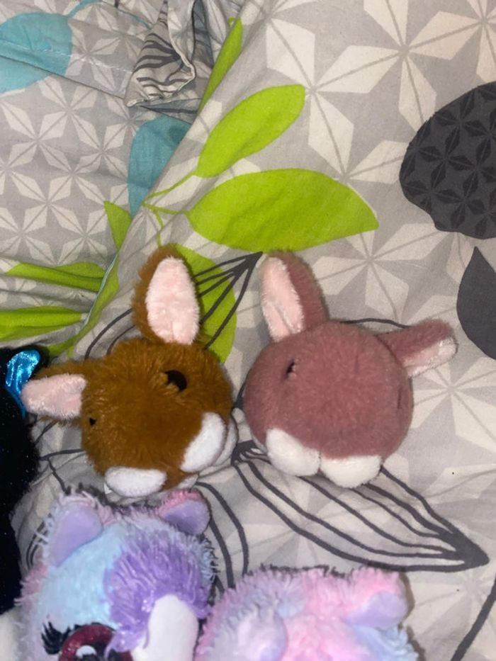 Lot de trois paires de doudous jumeaux/peluche pour jumelles - photo numéro 4