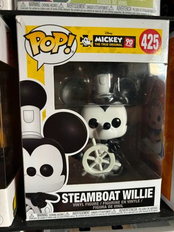 Funko Pop Mickey 90 years : Steamboat Willie #425