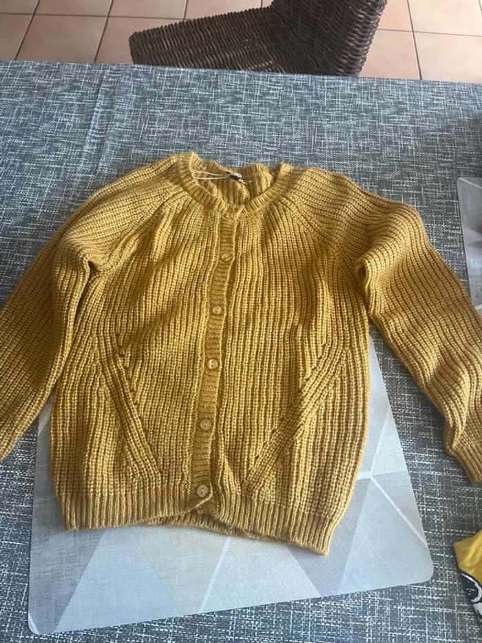 Gilet jaune moutarde neuf