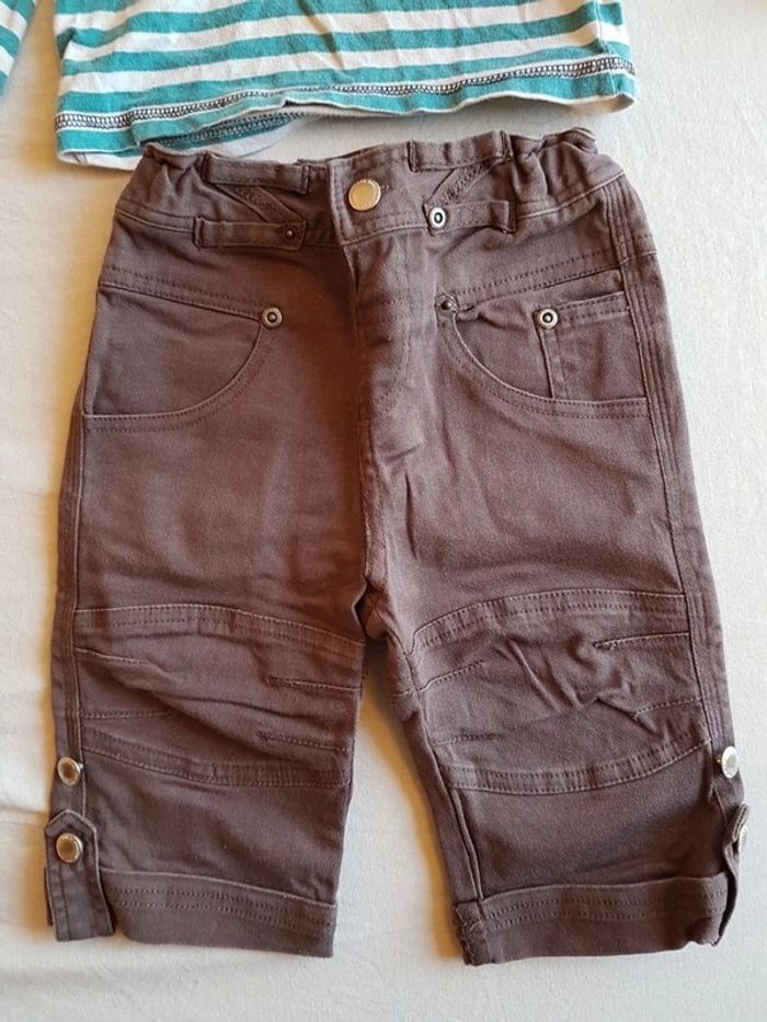 Pantalon et polo garçon 9-12 mois - photo numéro 2
