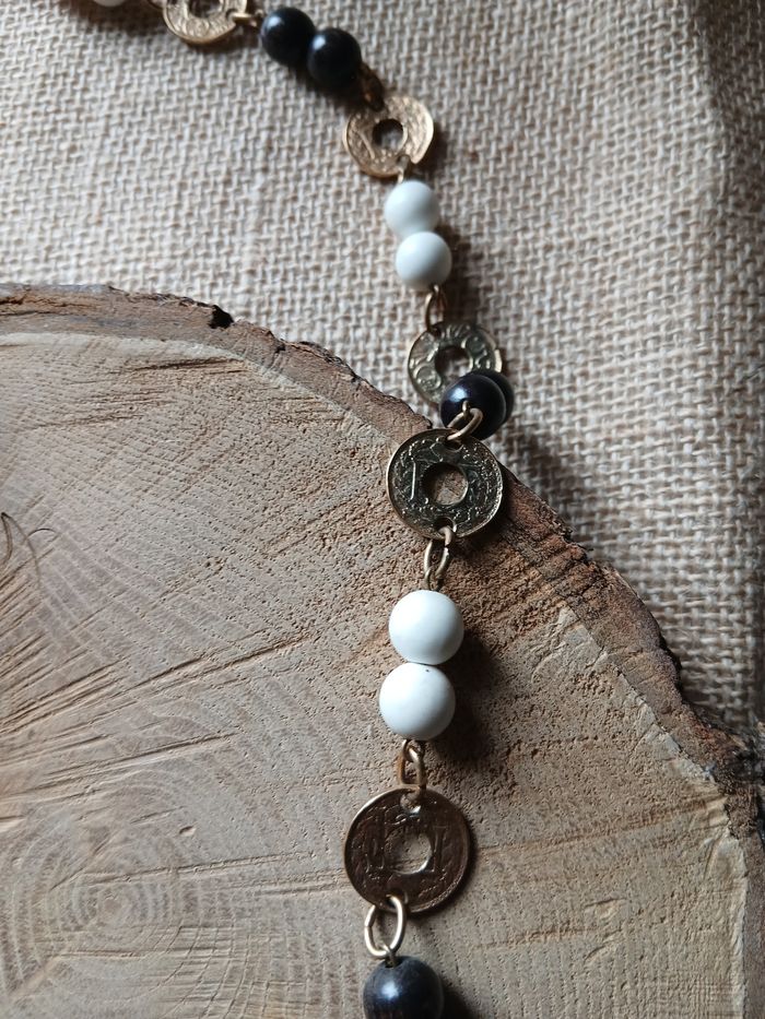 Collier doré blanc belle paris - photo numéro 8