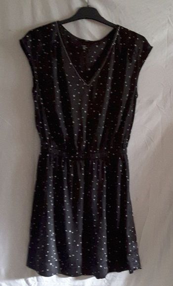 Robe noire étoiles blanches - H&M - 38
