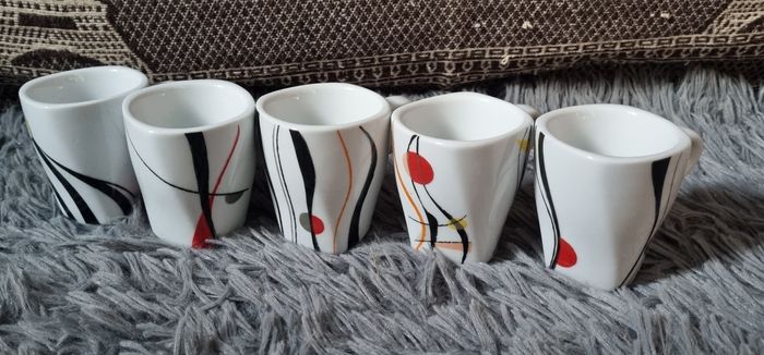 Ensemble de 5 tasses à café Folliet