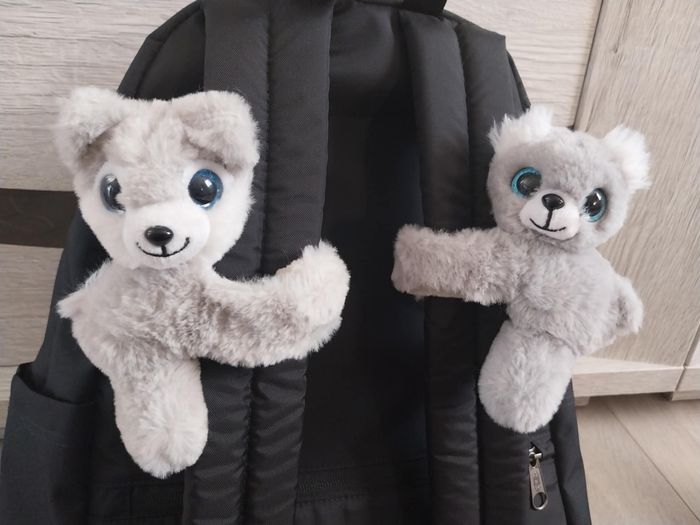 Lot de 2 peluches bracelet