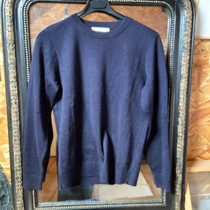 Pull marine classique col rond