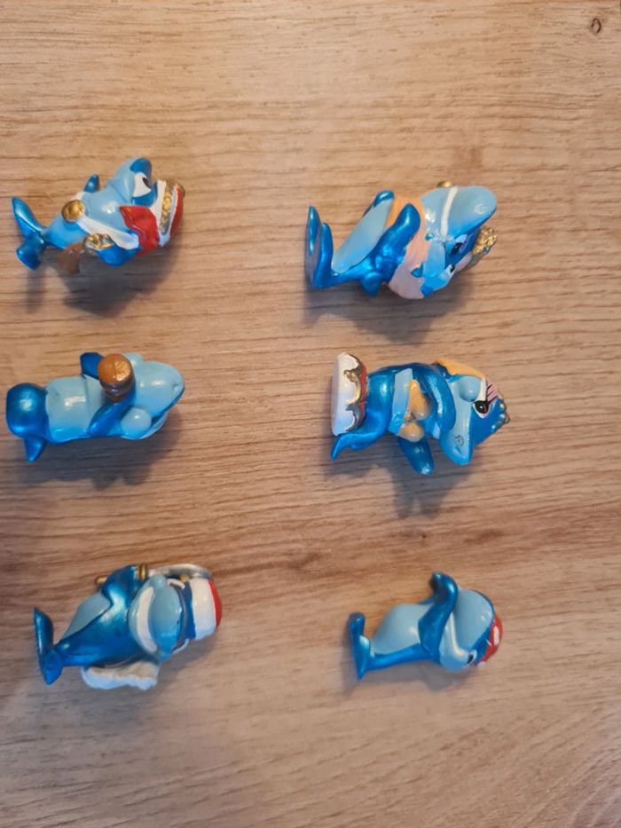 Lot de 9 figurines Kinder Vintages Requins - photo numéro 3