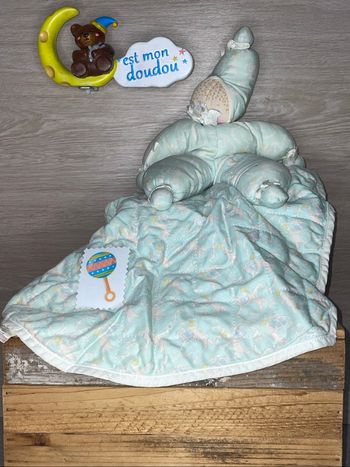 DRS47 doudou poupée 👧🏼 cœur cacharel