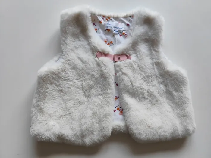 Gilet moumoute sans manches 24 mois