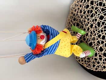 Marionnette de clown en bois