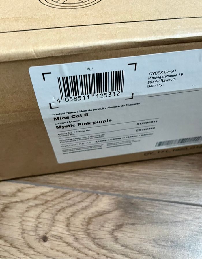 Nacelle mios cot mystik pink jamais utilisé cybex - photo numéro 5