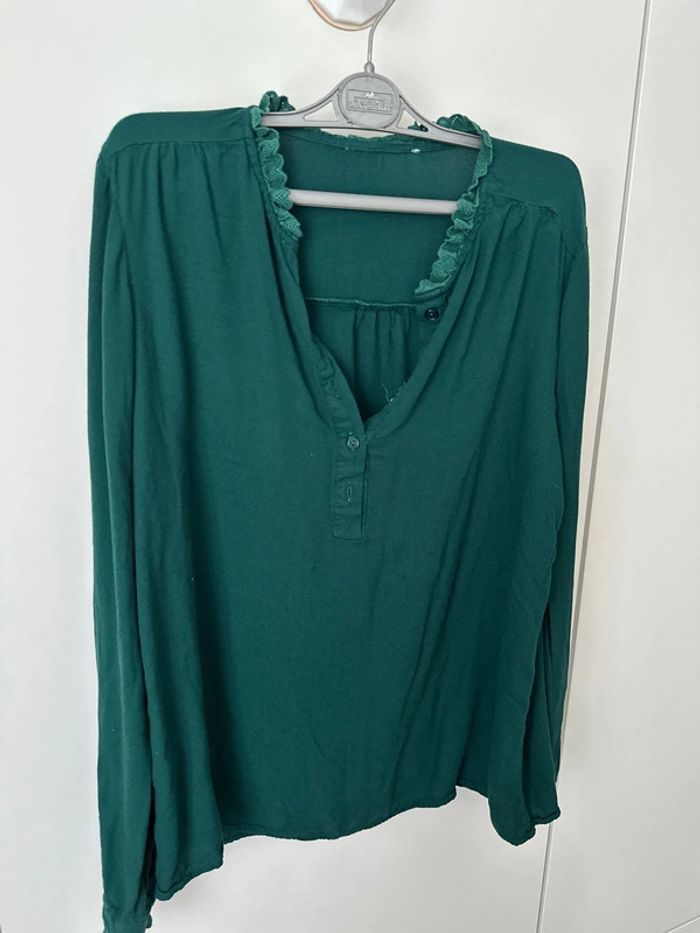 Blouse vert sapin
