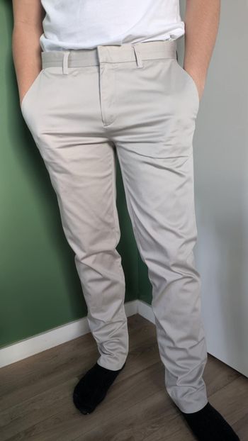 Pantalon gris / crème costume homme Jules 40