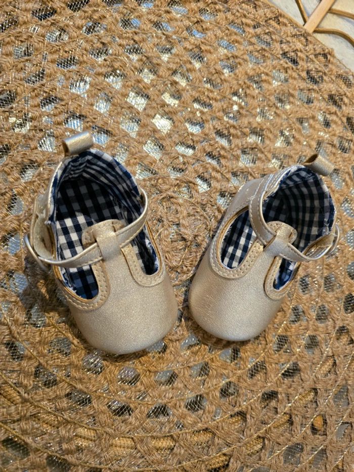 Chaussures dorée bride - photo numéro 2