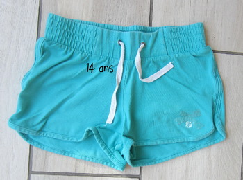 Short de sport 14 ans