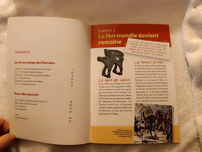 Livre : La vie au temps des Romains _ Normandie Junior - photo numéro 4