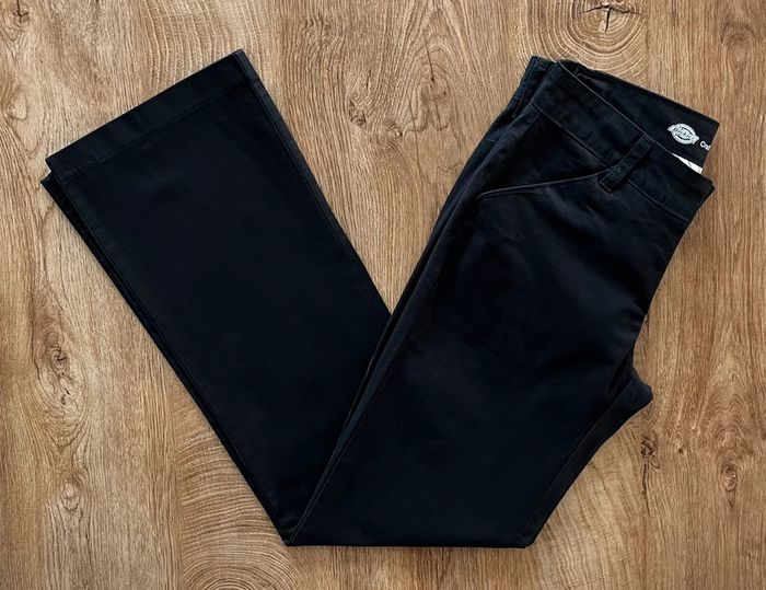 Pantalon évasé/flare/bootcut noir Dickies, femme, taille 2 R (W 26 = 36 taille française) - photo numéro 5