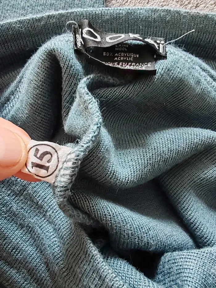 Kookaï Pantalon Slim Maille Laine T36 – bleu - photo numéro 6