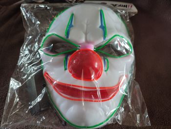Masque clown adulte lumineux