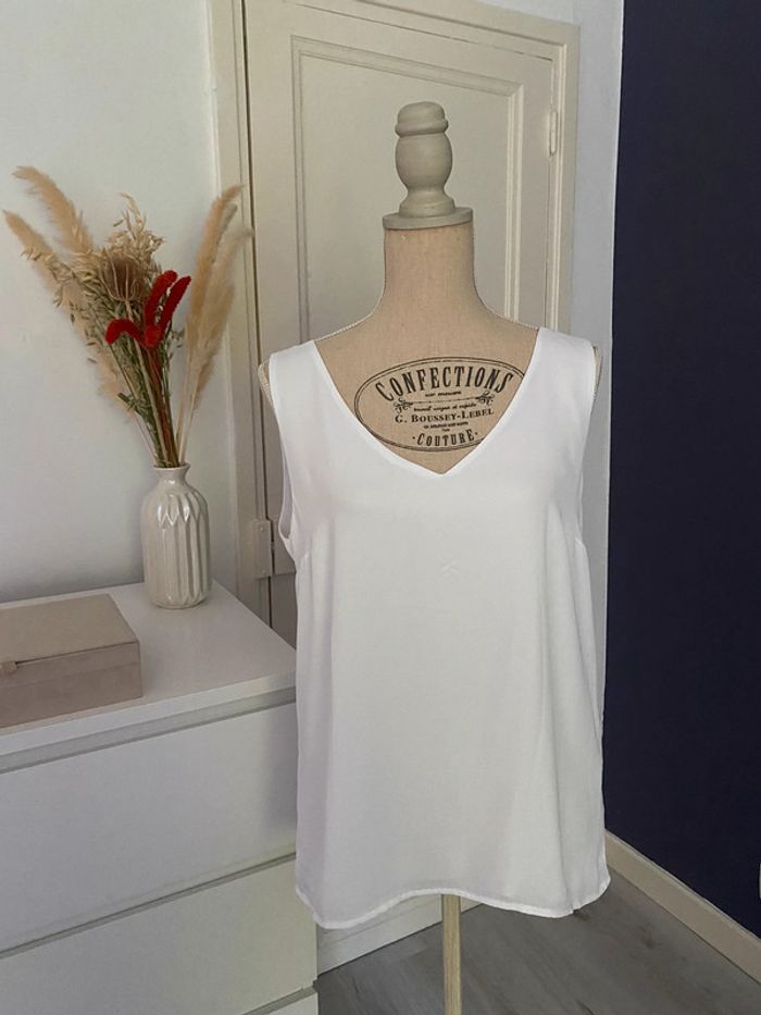 Top Camaïeu blanc