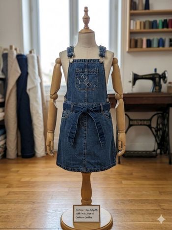 Jupe Salopette en Jean – Inextenso – Taille 8 ans