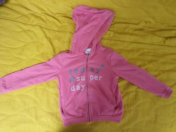 Gilet à capuche fille 6 ans rose