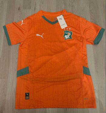 Maillot cote d’ivoire 2025 orange S 
