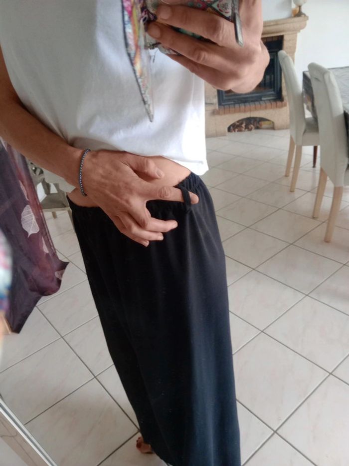 Pantalon fluide femme m noir p - photo numéro 8