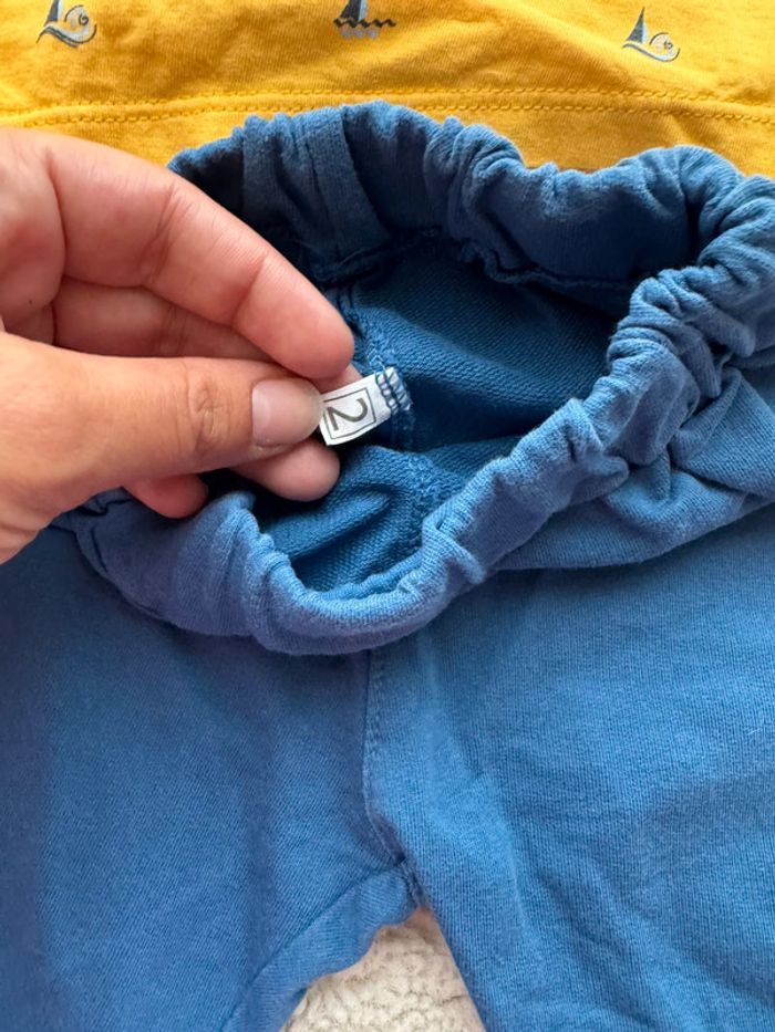 👕👖Ensemble short + polo - 2 ans - bébé garçon - très bon état - été - photo numéro 5