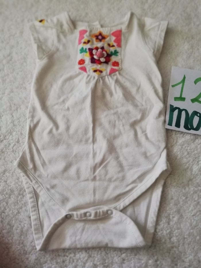 Ensemble jupe, bodie et chapeau fille 12 mois du pareil au même - photo numéro 4