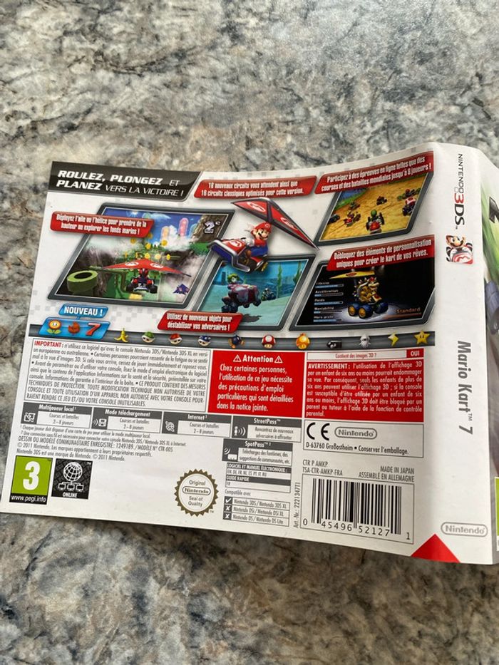 Jaquette Mario kart 7 3ds - photo numéro 3