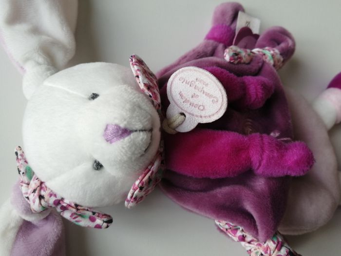 hochet peluche lapin - photo numéro 3