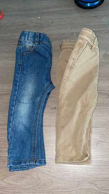 Lot de 2 pantalons Tape à l’œil en 12 mois