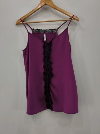 Débardeur violet taille xs mango