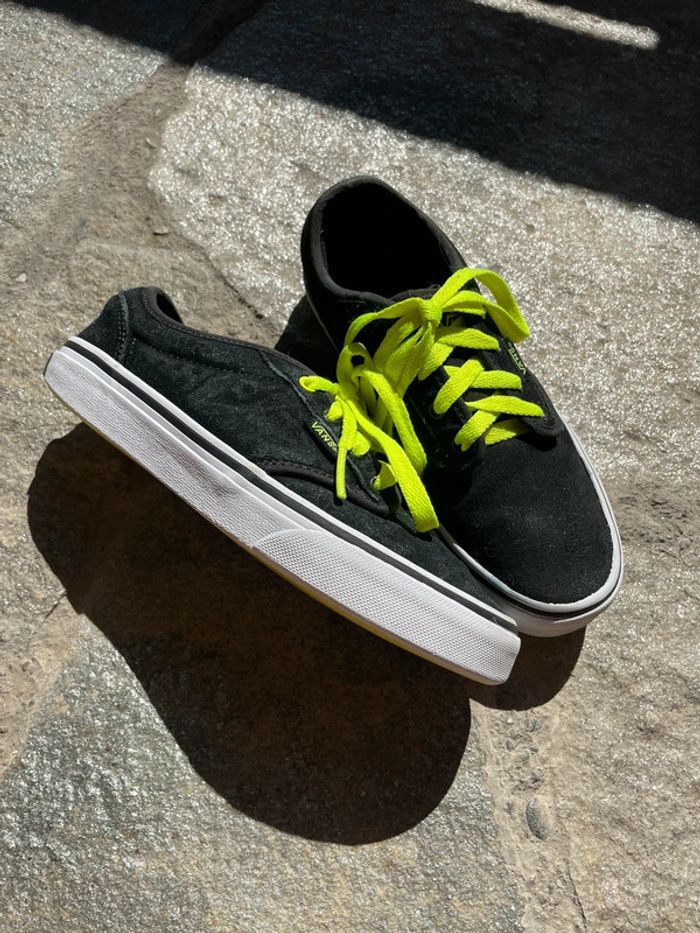 Chaussures, garçon, vans 33 noir et jaune fluo