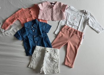 Bébé fille 6 mois Sergent Major LuluCastagnette  (6 pièces)